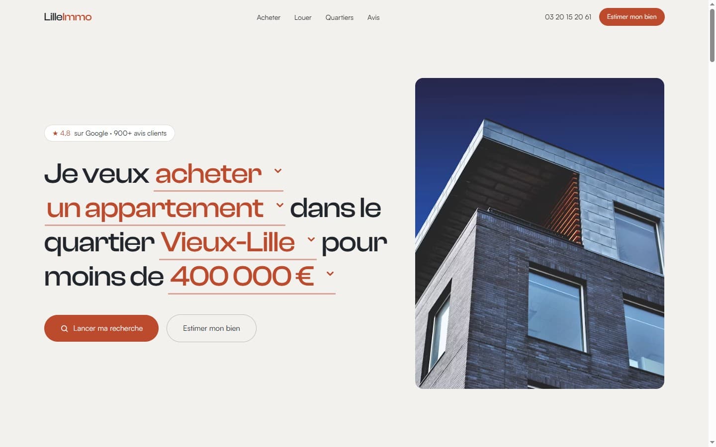 Lille Immo concept redesign